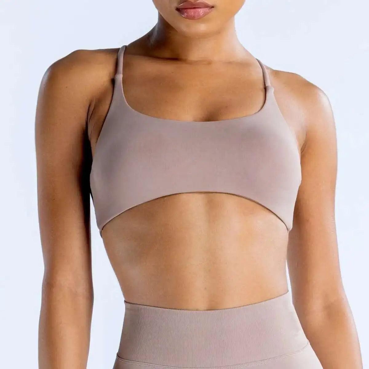 NCLAGEN Twist Back Bra High Support Sports Top Women Gym Clothes Wear Workout Push-up Seamless Yoga Underwear Fitness Running