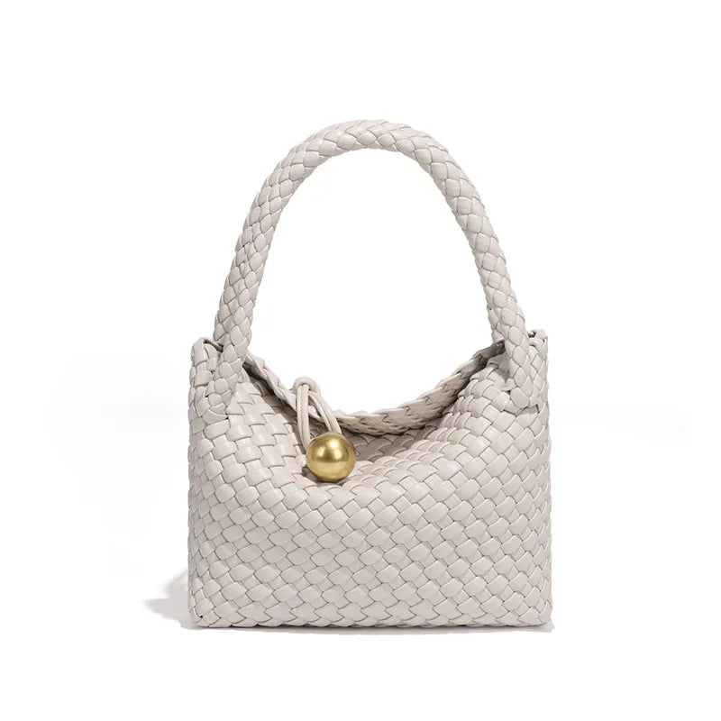 Woven Shoulder Bag for Women Crossbody Tote Bag for Women Small Handbag Vegan Leather Purse Tote Handbag Hobo Bag