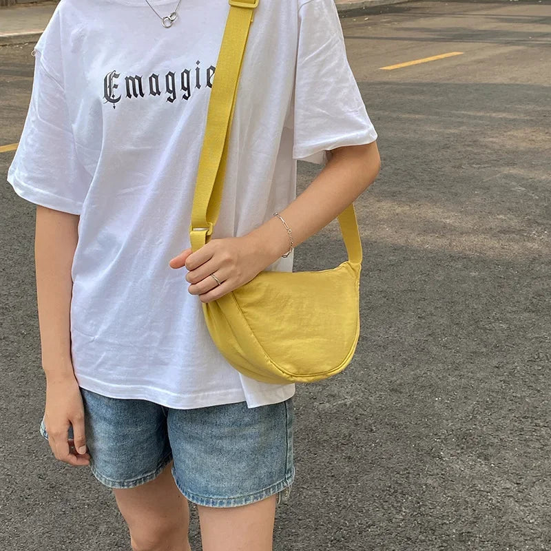 Summer New Nylon Waterproof All-match Messenger Bag Dumpling Bag Men and Women Multi-color High-quality Shoulder Bags