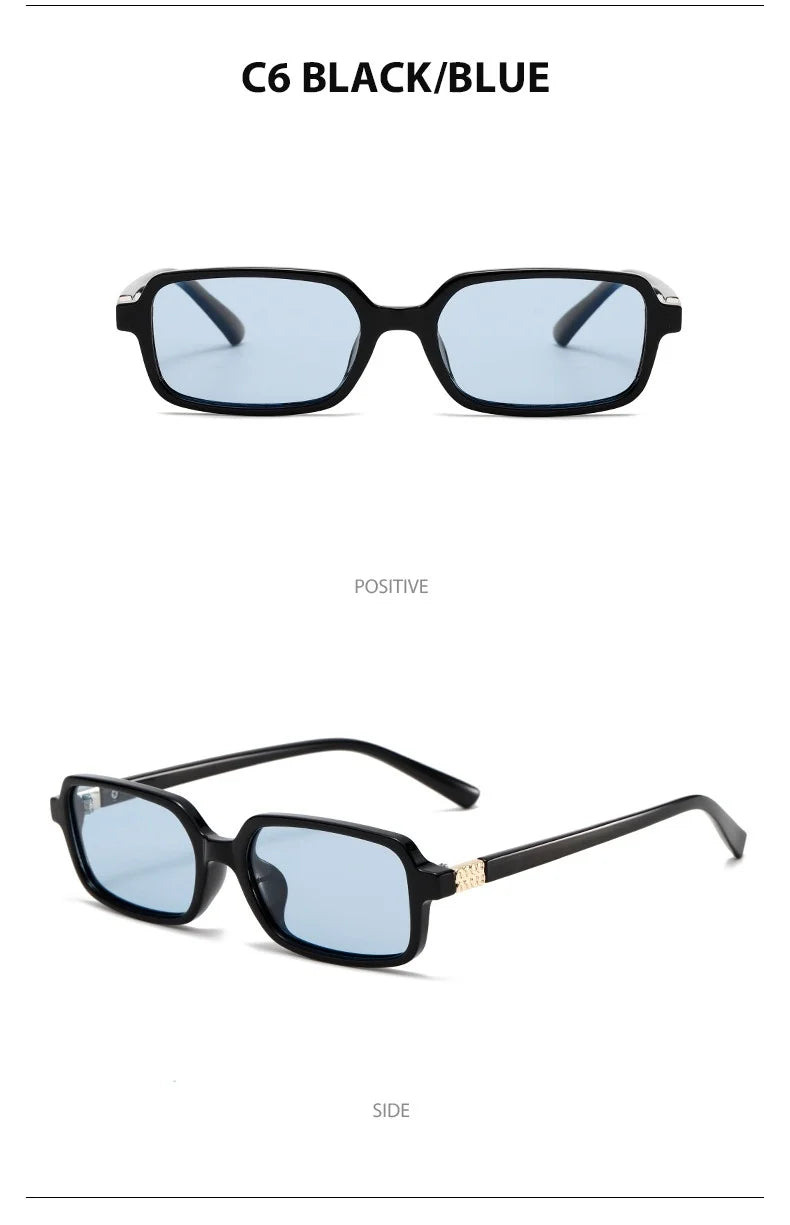 Polarized Small Square Sunglasses Men Women Driving Shades Uv400 Fashion Retro Vintage Sun Glasses Summer Trendy Travel Eyewear