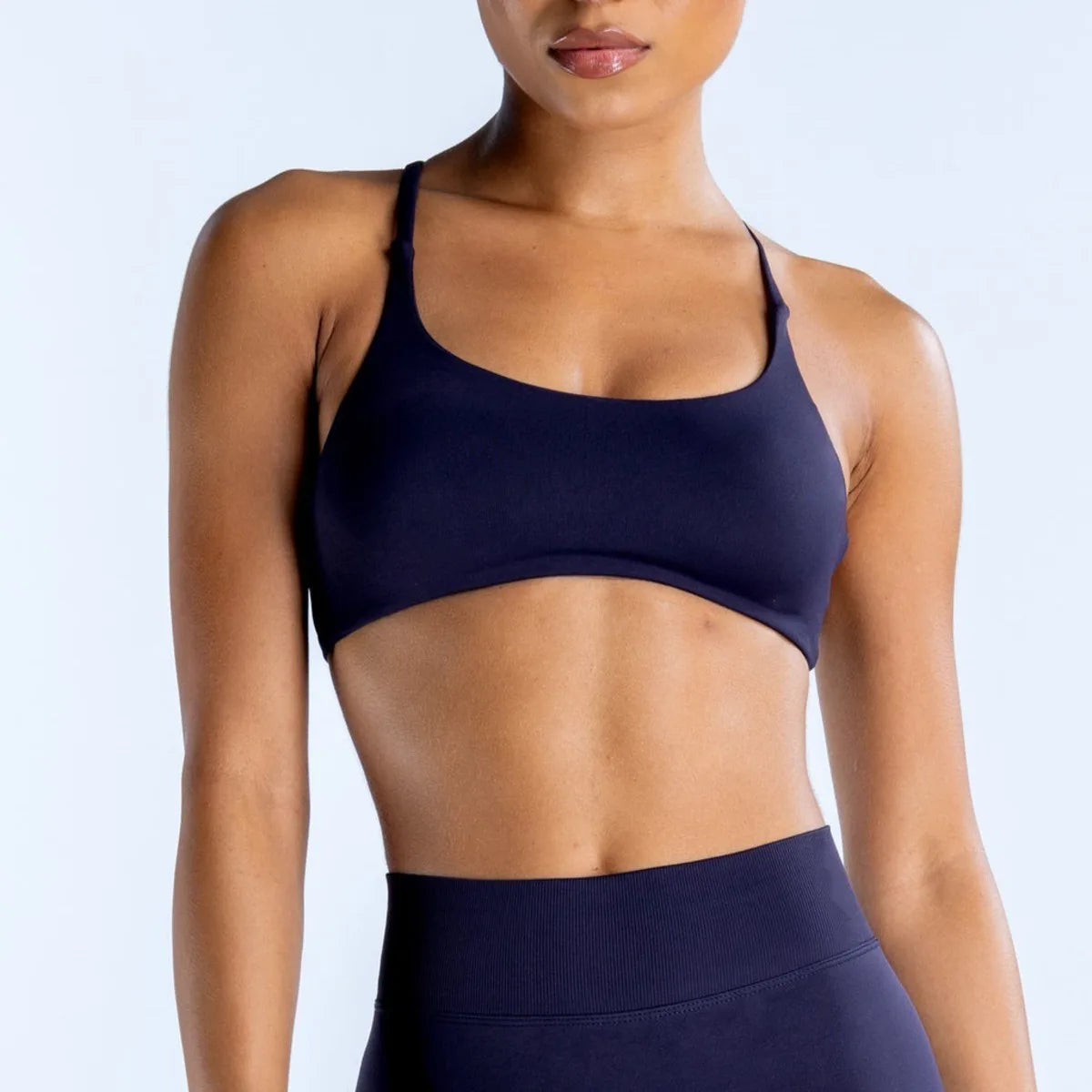 NCLAGEN Twist Back Bra High Support Sports Top Women Gym Clothes Wear Workout Push-up Seamless Yoga Underwear Fitness Running