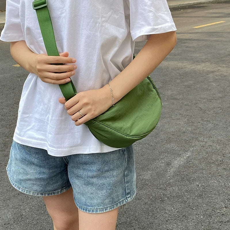 Summer New Nylon Waterproof All-match Messenger Bag Dumpling Bag Men and Women Multi-color High-quality Shoulder Bags