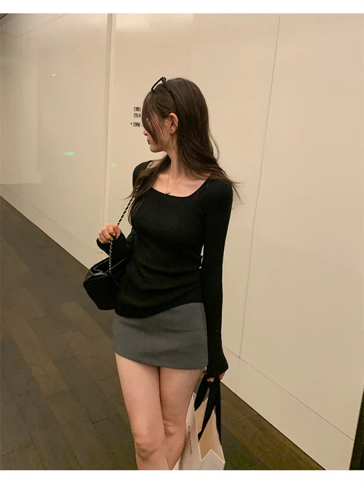 Women Sweater Womens Winter Sweaters Pullover Traf Female Knitting Overszie Long Sleeve Loose Knitted Outerwear ropa de mujer