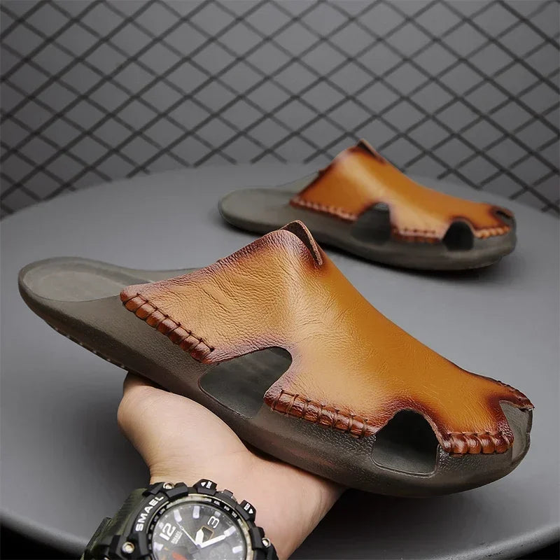 Men's Summer Sandals for Men Shoes Comfortable Man Sandal Low Price Shoe Replicas Luxury Brands Shoes Casual Sneakers Slippers