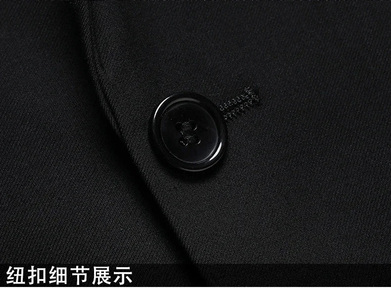 New (Blazer+ Vest + Pants) Fashion Business Men's Professional Dress Solid Color Trend Casual Gentleman Slim Groom Suit M-6XL