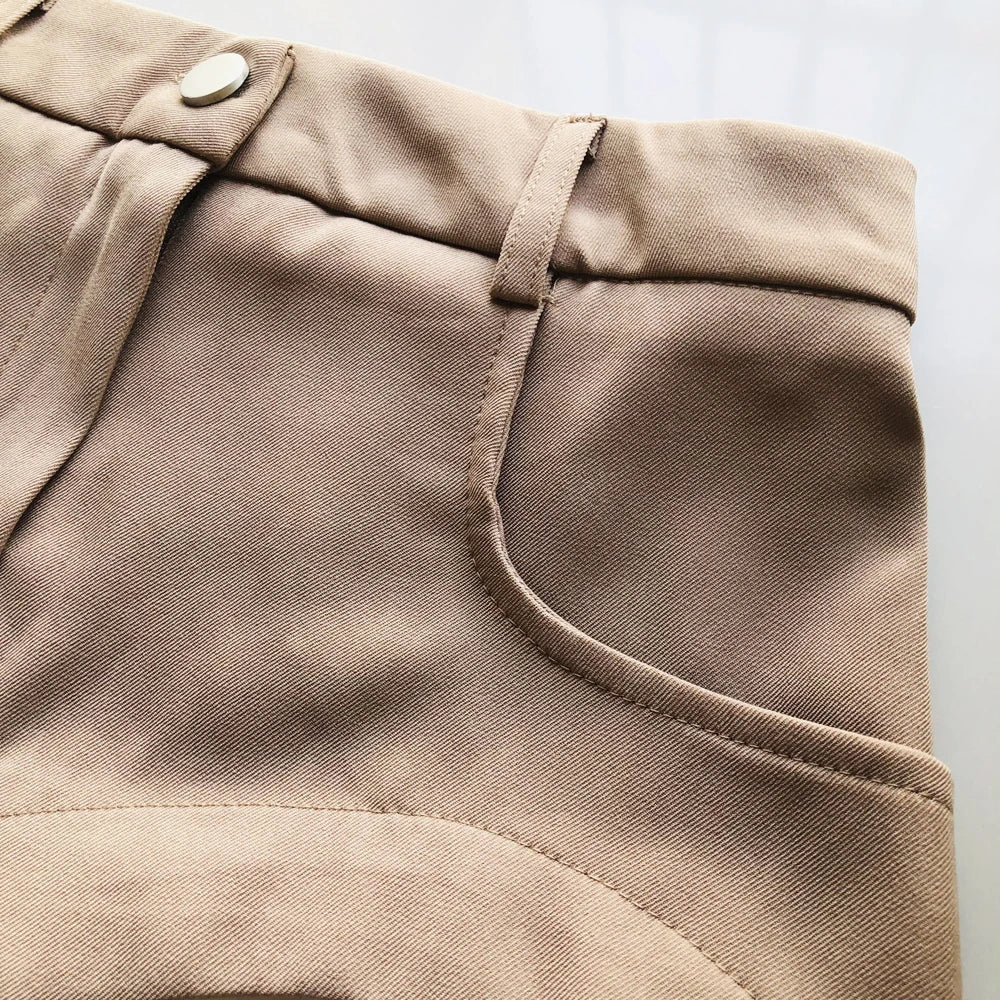 High Waist A-Line Skirt Women's High Quality Pleated Splice Half Body Skirts Elegant Feminine Fashionable Ladies' Skirts