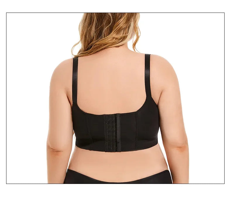 Push-Up Back Smoothing Bra Back Smooth Out Shaper Plus Size Wide Band Bras Shapewear Back Fat Smooth Underwear Shapers F Cup