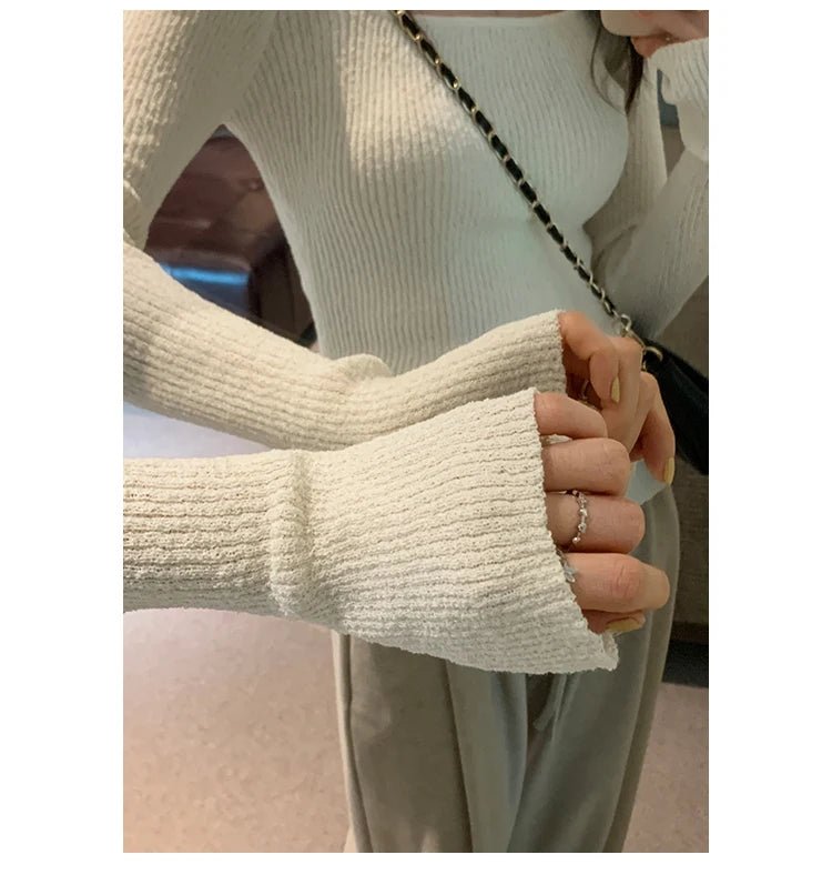 Women Sweater Womens Winter Sweaters Pullover Traf Female Knitting Overszie Long Sleeve Loose Knitted Outerwear ropa de mujer