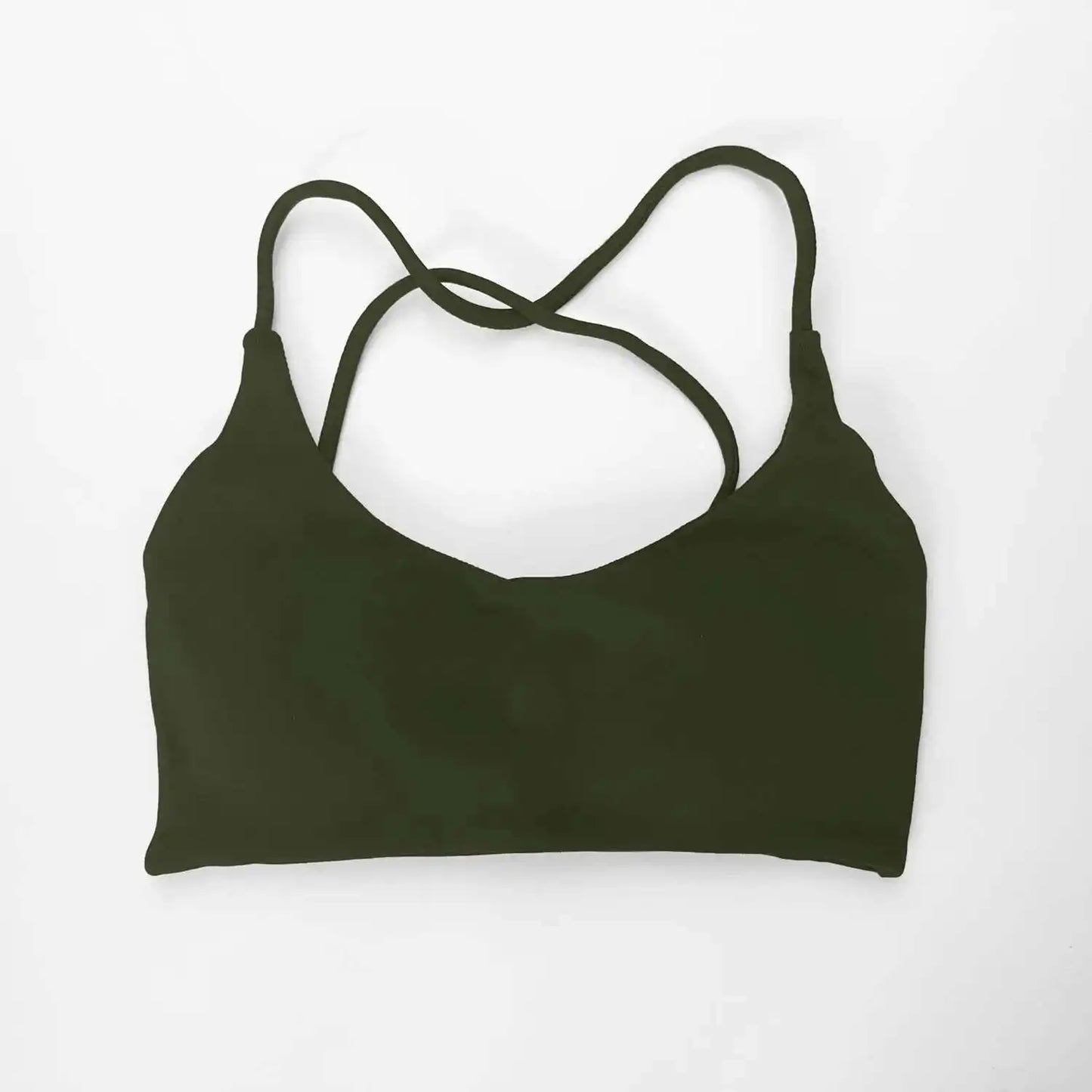 NCLAGEN Twist Back Bra High Support Sports Top Women Gym Clothes Wear Workout Push-up Seamless Yoga Underwear Fitness Running