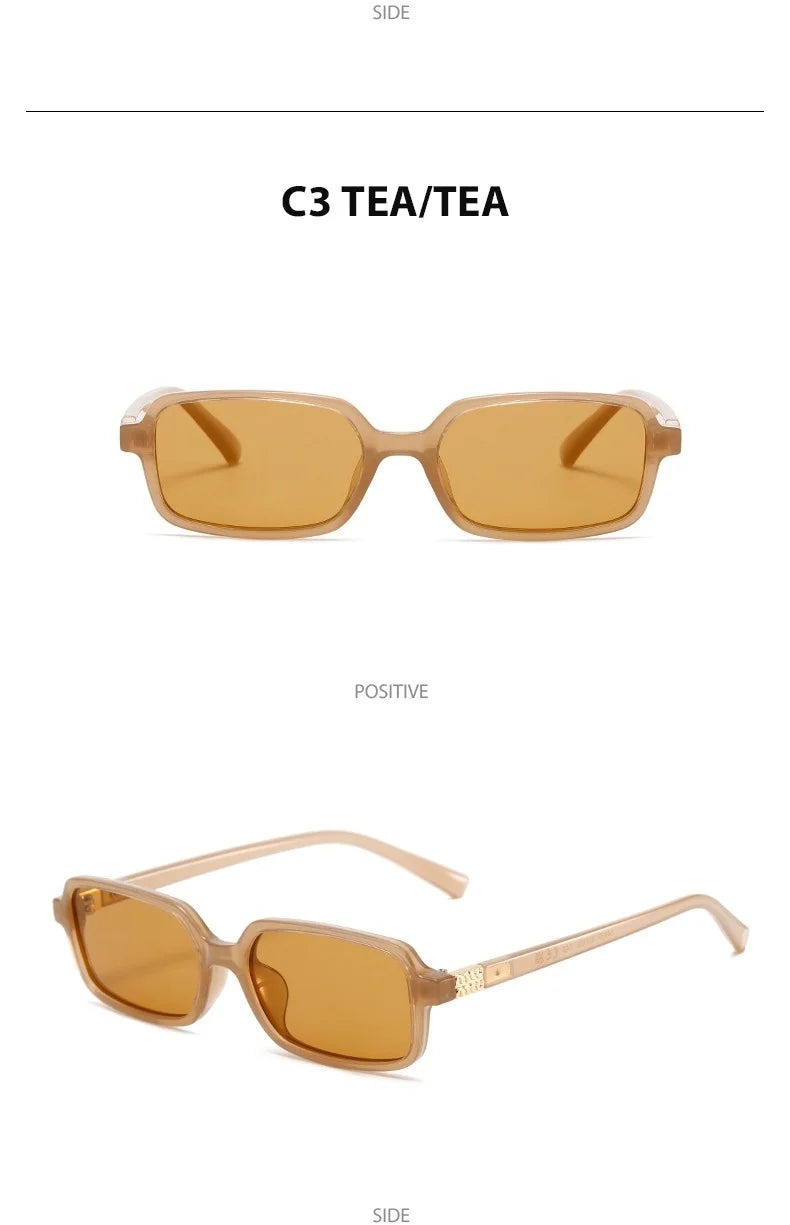 Polarized Small Square Sunglasses Men Women Driving Shades Uv400 Fashion Retro Vintage Sun Glasses Summer Trendy Travel Eyewear