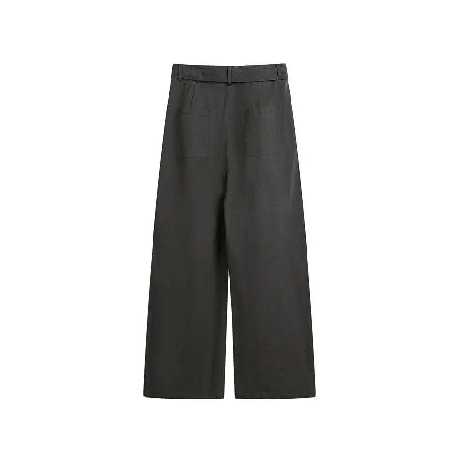 Japanese Streetwear Fashion Show Overalls Men's Loose Vintage Straight Casual Pure Cotton Wide-leg Baggy Pants Cargo Trousers