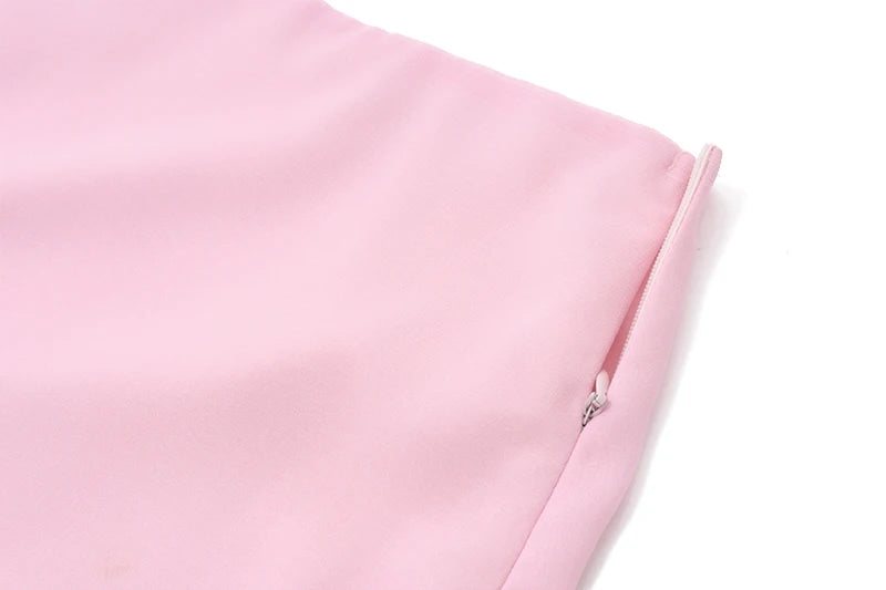 WhereMery Temperament Women's Two Piece Set Off Shoulder Sleeveless Patchwork Crop Tops With Sexy Slim Low-Waist Straight Skirts