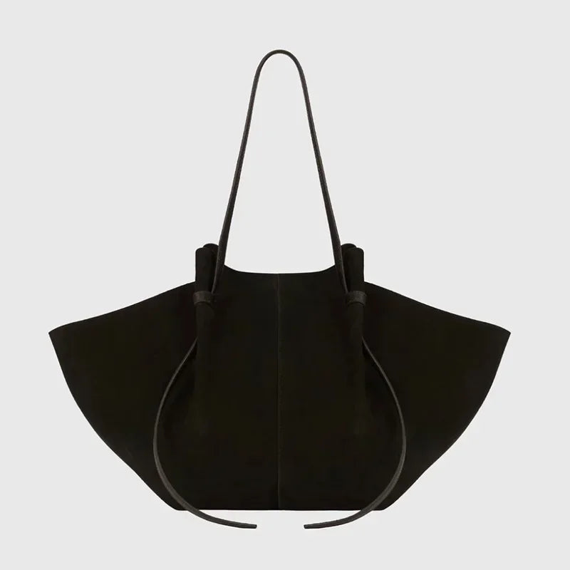 Women's Shoulder Bag Suede Nubuck Large Capacity Hand-held Wing Tote Bag Designer Long Shoulder Strap Shopping Roomy Bags New