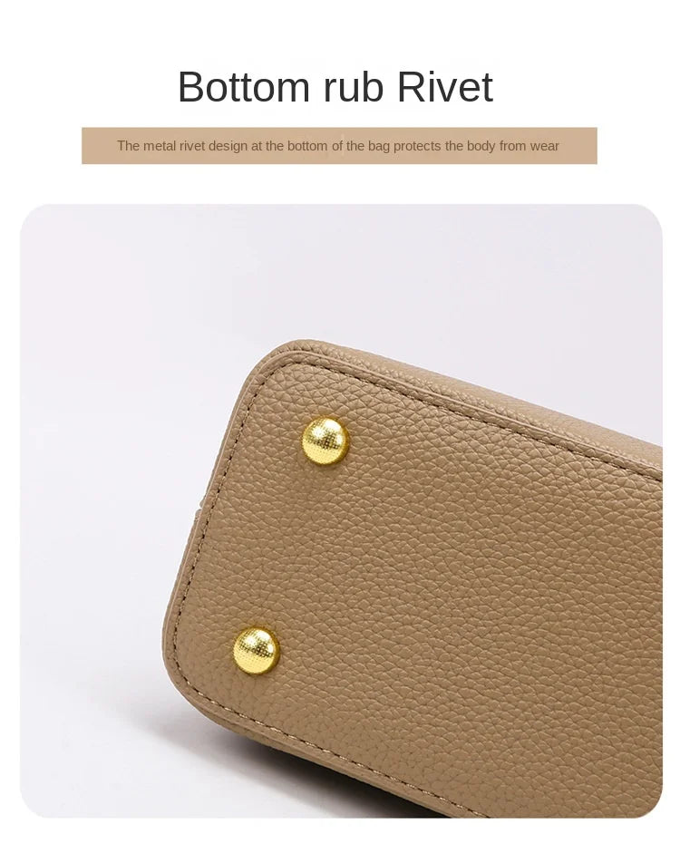 New Summer Versatile Women's Bag High-end Sense Exquisite Handbag Soft Leather Crossbody Commuter Bags Luxury Fashion
