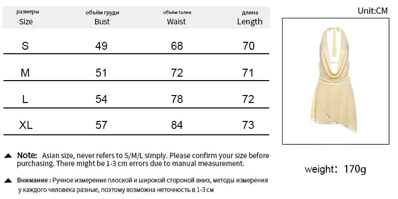 Summer Mini Dresses Fashion Women Solid Sleeveless Sexy Backless Low Chest V-Neck Halter Dresses Casual Streetwear Female Dress