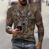 Short-sleeved printed shirt, suitable for both men and women. 3D pattern design. Summer fashion style shirt.