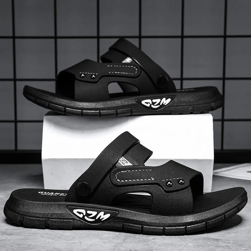 YRZL Men Slides Summer Comfortable Slippers Sandals for Men Soft Lightweight Breathable Casual Beach Shoes Indoor Outdoor Slides