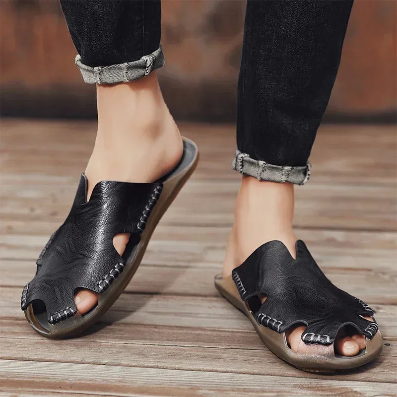 Men's Summer Sandals for Men Shoes Comfortable Man Sandal Low Price Shoe Replicas Luxury Brands Shoes Casual Sneakers Slippers