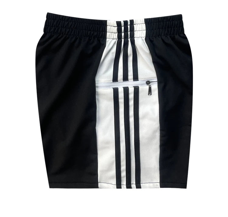 Glossy Pockets Men's Shorts Outdoor Fitness Male Plus Size Casual Sports Basketball Bottoms