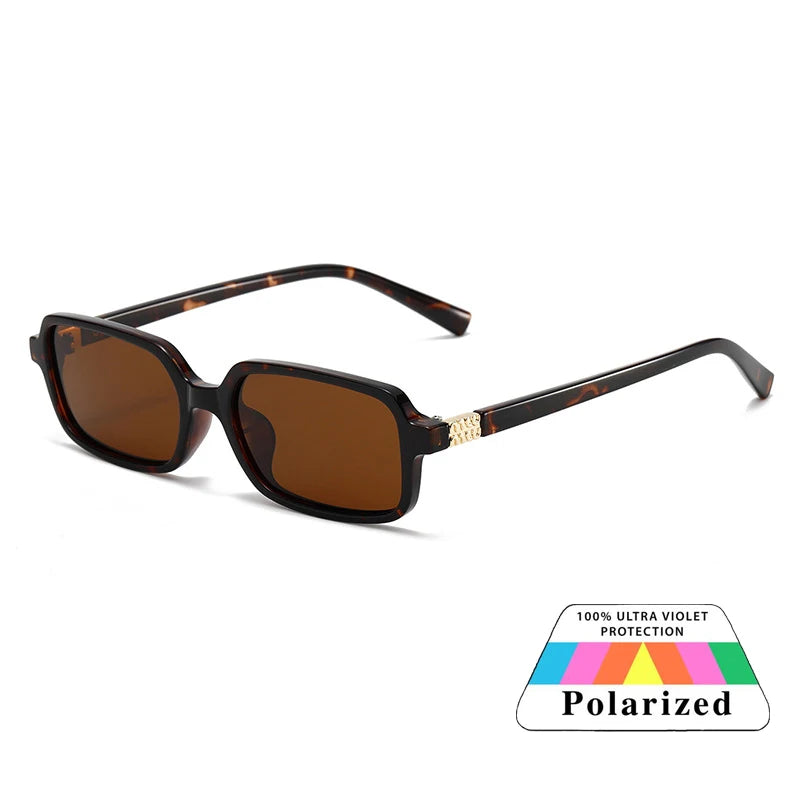 Polarized Small Square Sunglasses Men Women Driving Shades Uv400 Fashion Retro Vintage Sun Glasses Summer Trendy Travel Eyewear