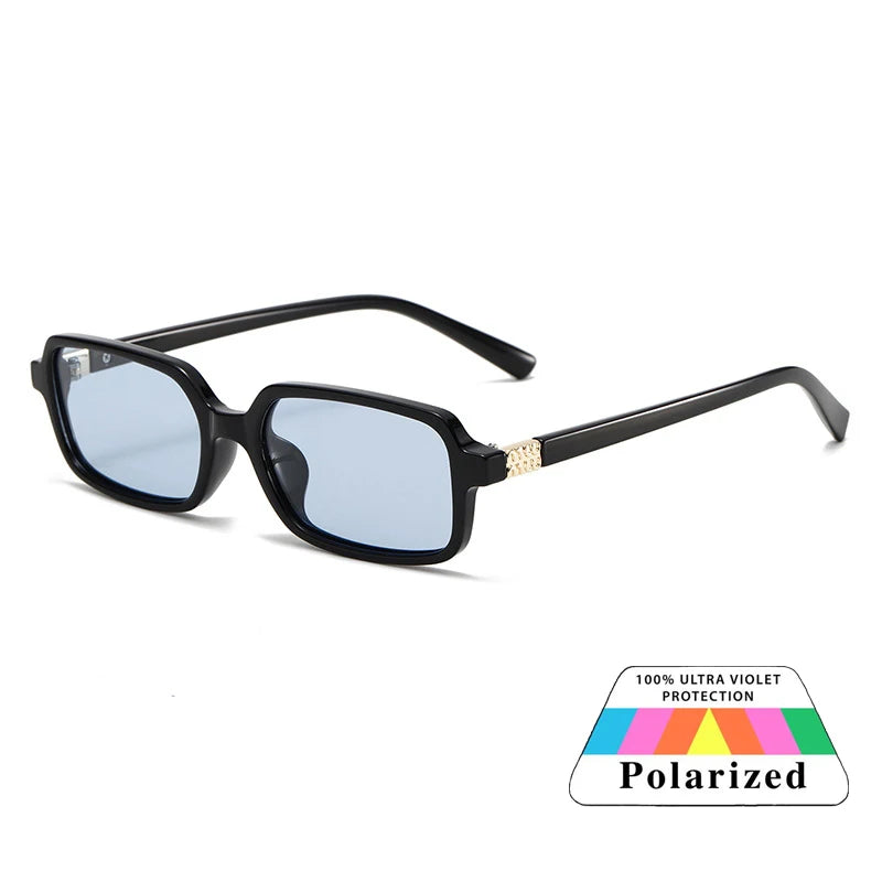 Polarized Small Square Sunglasses Men Women Driving Shades Uv400 Fashion Retro Vintage Sun Glasses Summer Trendy Travel Eyewear