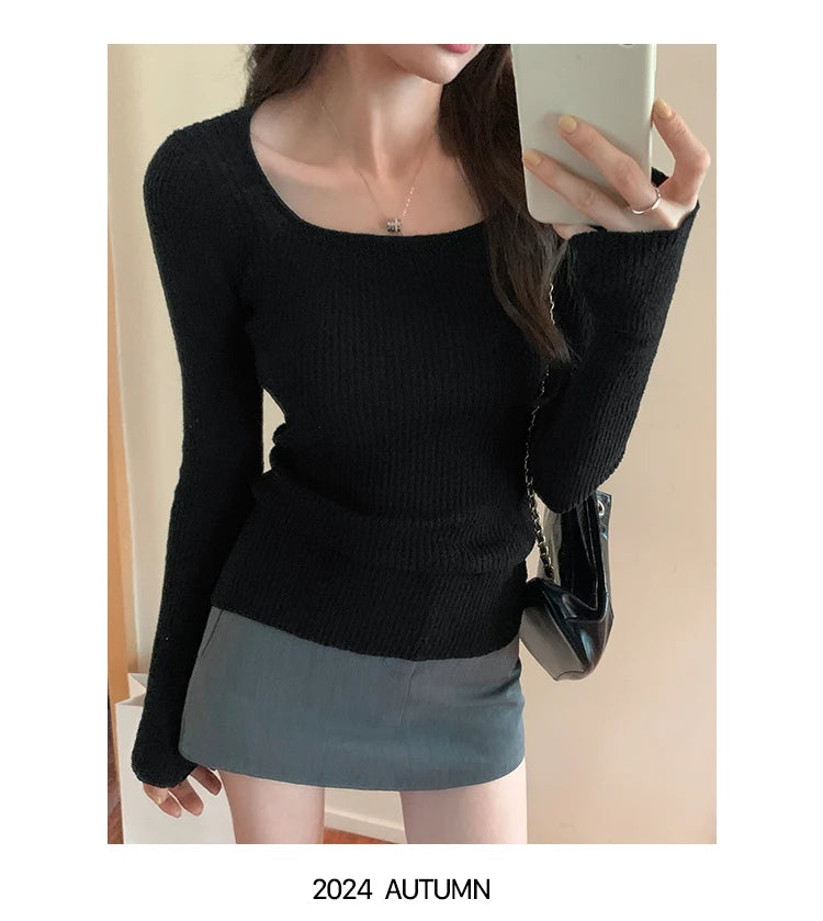 Women Sweater Womens Winter Sweaters Pullover Traf Female Knitting Overszie Long Sleeve Loose Knitted Outerwear ropa de mujer
