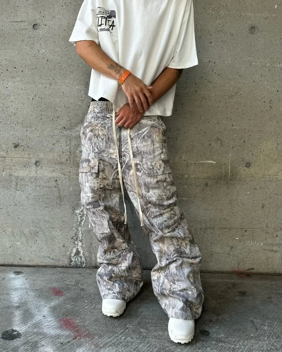 Multi-Pocket Camouflage Loose Straight Leg Wide Leg Pants Hip Hop Trend Casual Pants Harajuku Style Y2k Pants Streetwear