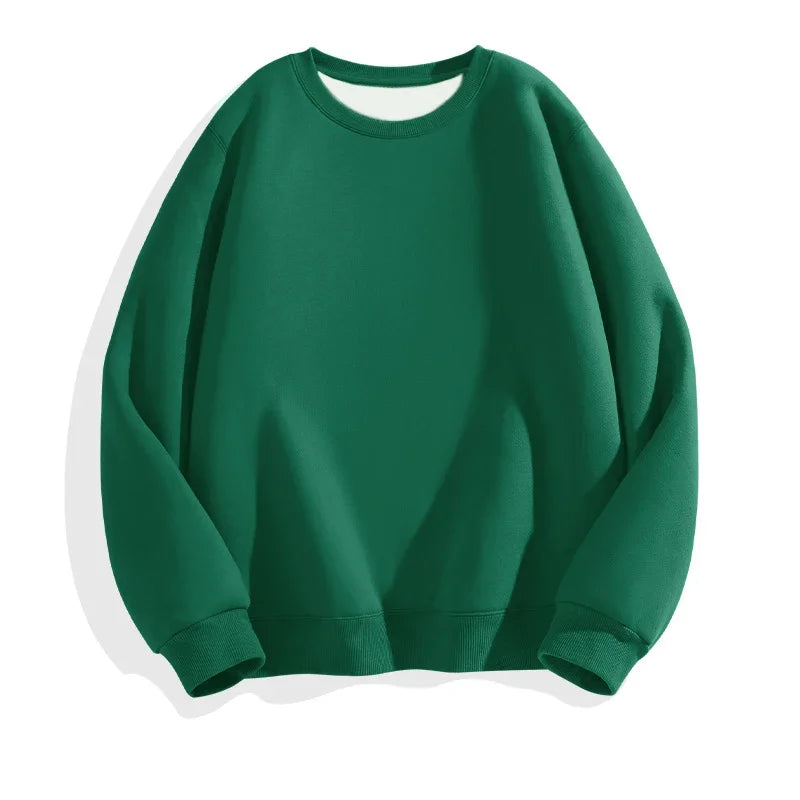 LEGIBLE 2025 Autumn Winter Woman's Hoodies Oversize Female Loose Solid Thicken Fleece Warm Women Sweatshirts Lady