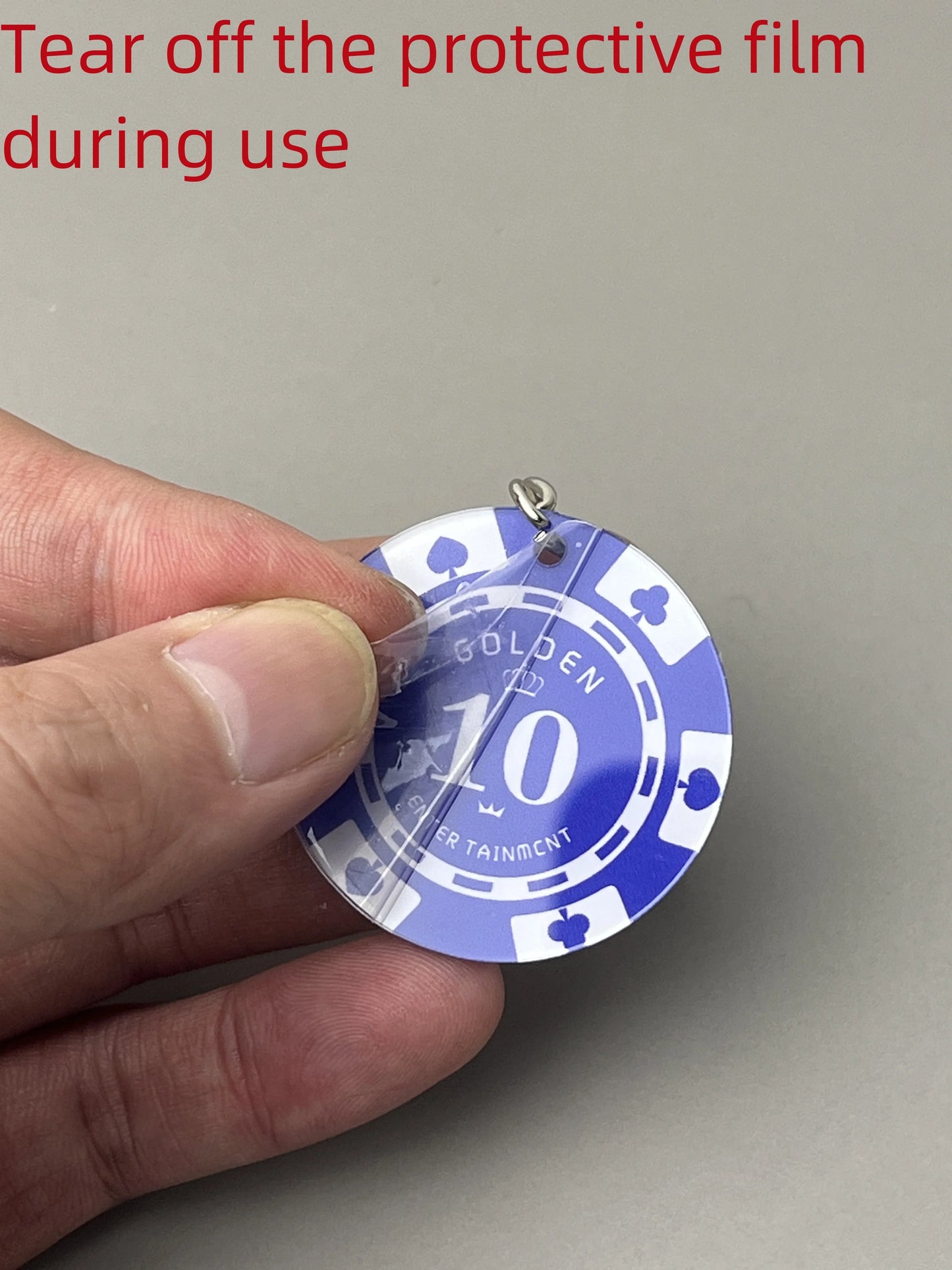Fashionable Multi functional Keychain Casino Style Lucky Dice Black 8 Lucky Chip Pendant Mountaineering Buckle Bottle Opener