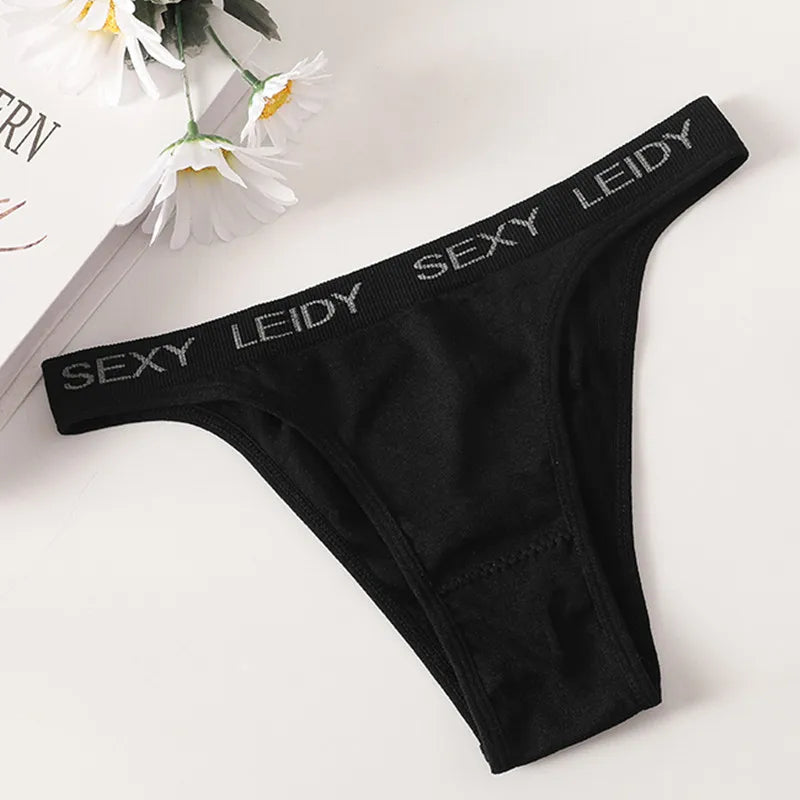 Letter Belt Brazilian Panties Women Seamless Underwear Female Underpants Sexy Briefs Lingerie Comfy Intimates
