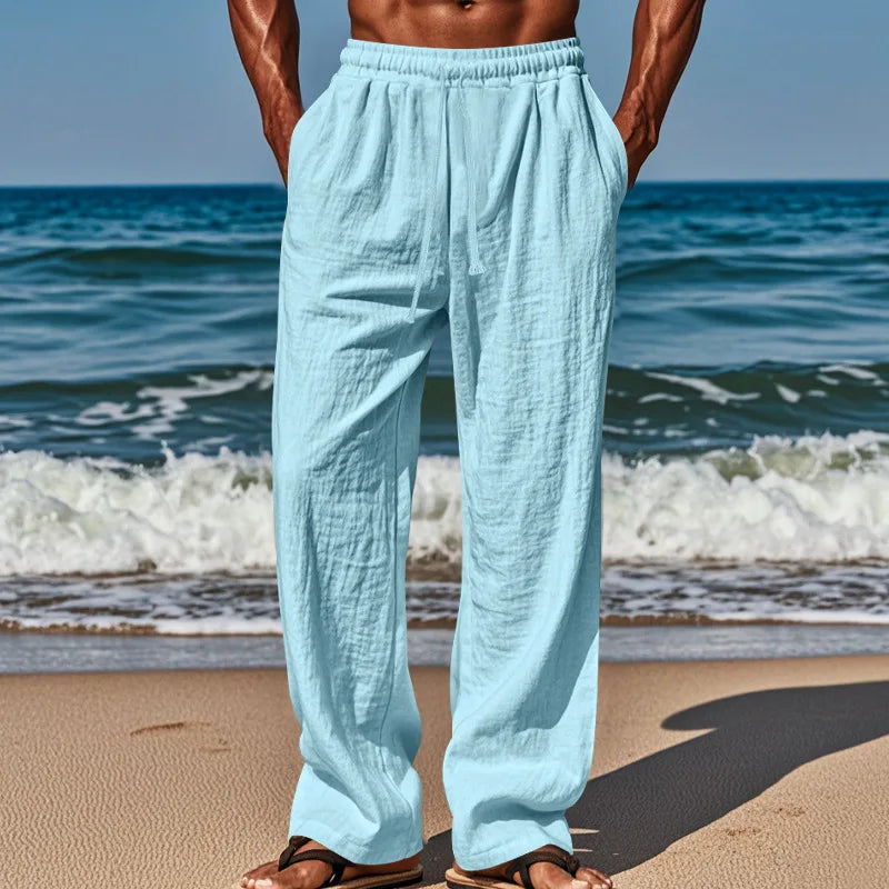 Men's Casual Pants Comfortable and Breathable Daily Wear with Fashionable Men Must Be Large Size Loose