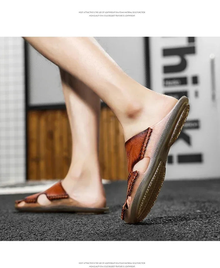 Men's Summer Sandals for Men Shoes Comfortable Man Sandal Low Price Shoe Replicas Luxury Brands Shoes Casual Sneakers Slippers