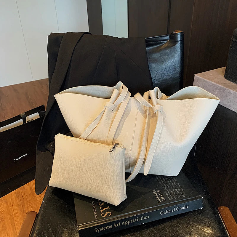 Women's Shoulder Bag Suede Nubuck Large Capacity Hand-held Wing Tote Bag Designer Long Shoulder Strap Shopping Roomy Bags New