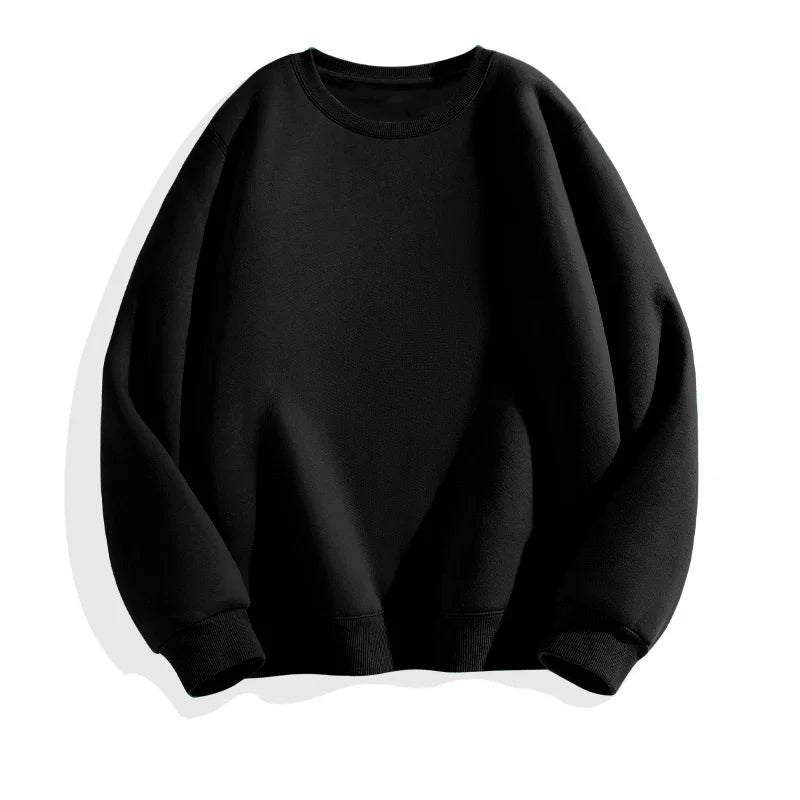 LEGIBLE 2025 Autumn Winter Woman's Hoodies Oversize Female Loose Solid Thicken Fleece Warm Women Sweatshirts Lady