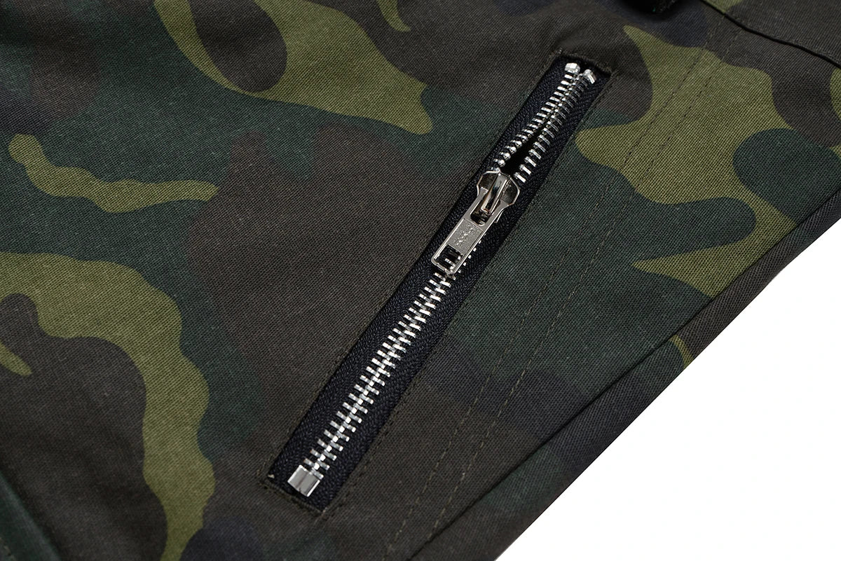 Color Match Multi-pockets Camouflage Cargo Pants for Men and Women Streetwear Patchwork Baggy Overalls Wide Leg Loose Trousers