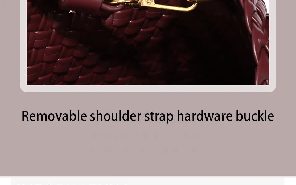 Woven Shoulder Bag for Women Crossbody Tote Bag for Women Small Handbag Vegan Leather Purse Tote Handbag Hobo Bag