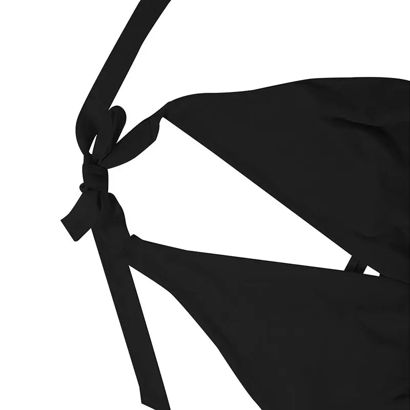 Summer Mini Dresses Fashion Women Solid Sleeveless Sexy Backless Low Chest V-Neck Halter Dresses Casual Streetwear Female Dress