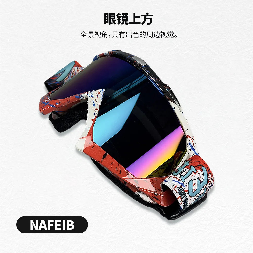 Newest Motorcycle Goggles For Men Motocross Sunglasses Safety Protective MX Night Vision Helmet Goggles vintage Driving Glasses
