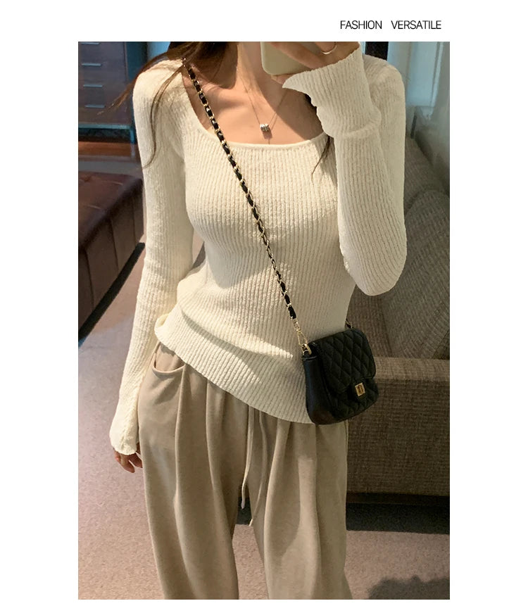 Women Sweater Womens Winter Sweaters Pullover Traf Female Knitting Overszie Long Sleeve Loose Knitted Outerwear ropa de mujer