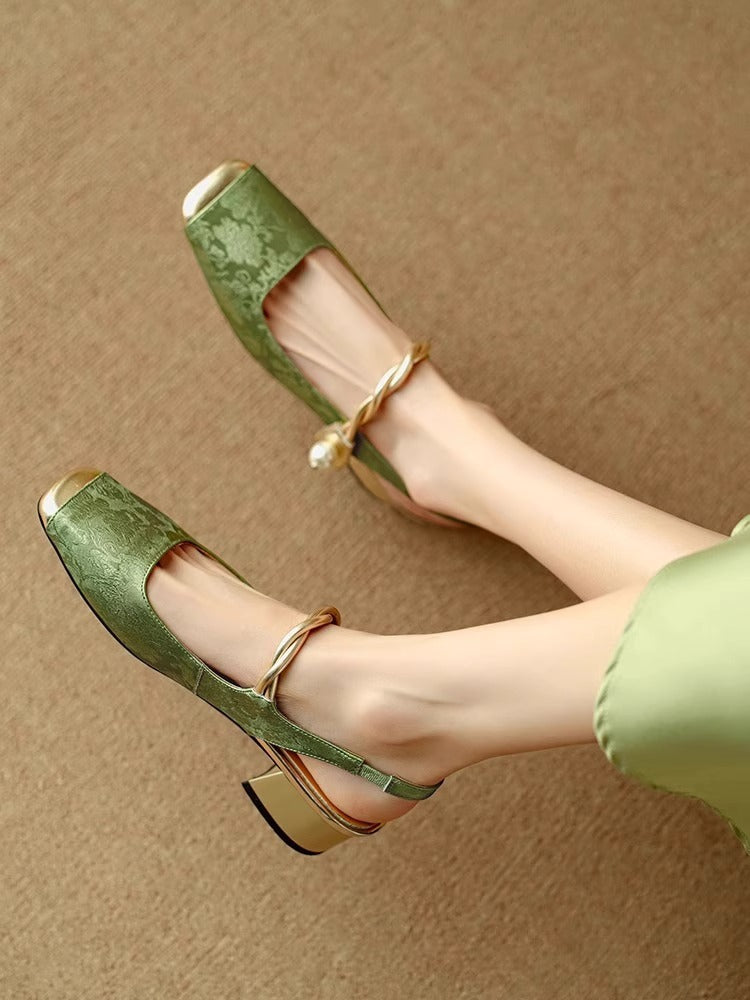 New Chinese Style Fairy Style Outer Wear Closed Toe Fashion Sandals For Women