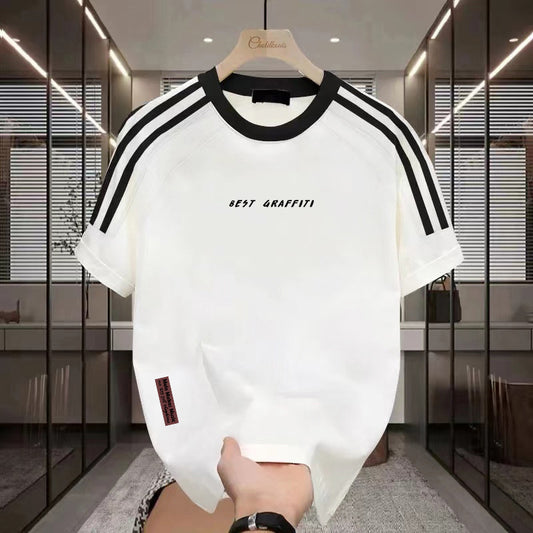 Men's Summer Thin Heavy Cotton Short Sleeve