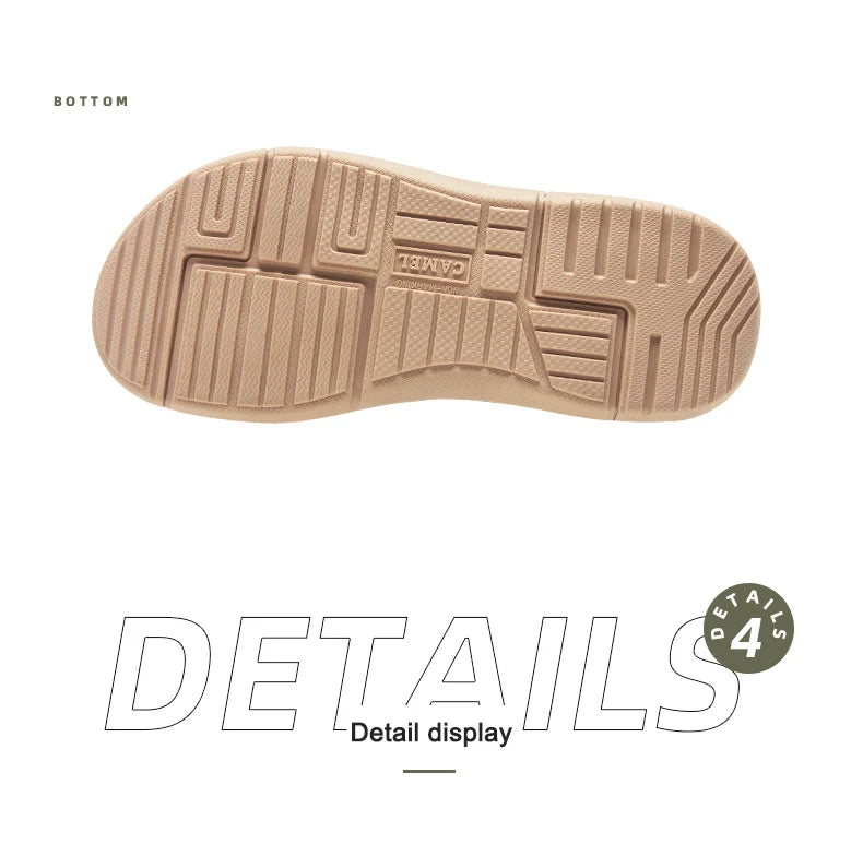 GOLDEN CAMEL Outdoor Brand Men's Sandals Summer Comfortable Lightweight Slippers Sandal Beach Shoes for Men 2023 New Flip Flops