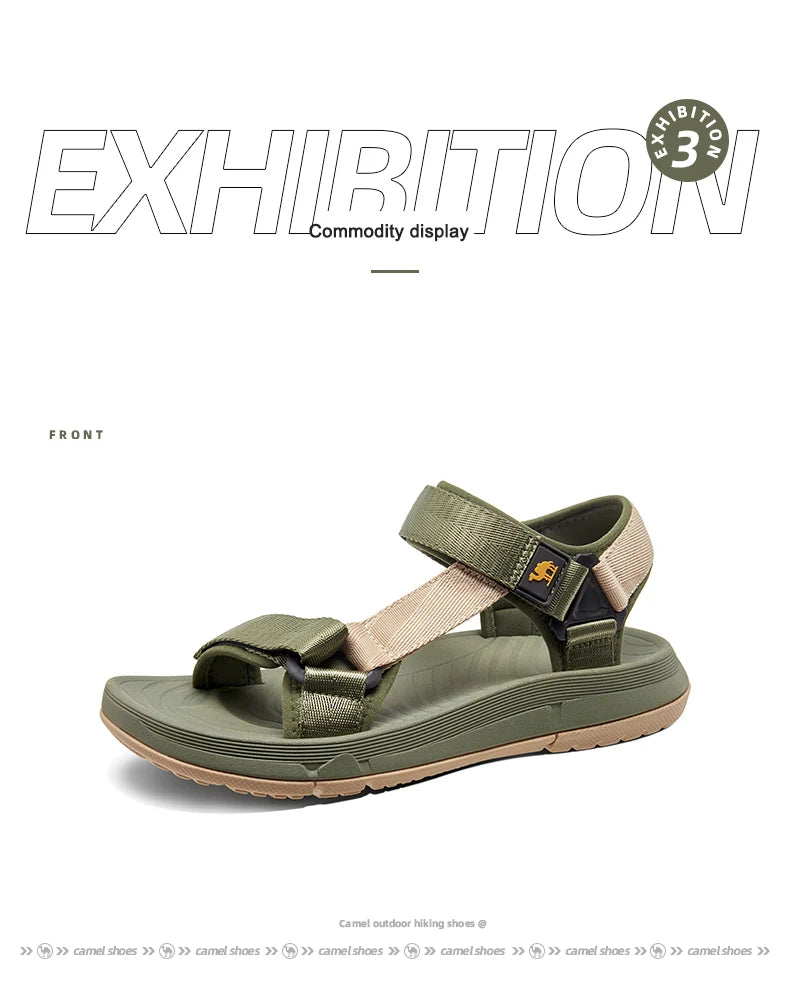GOLDEN CAMEL Outdoor Brand Men's Sandals Summer Comfortable Lightweight Slippers Sandal Beach Shoes for Men 2023 New Flip Flops