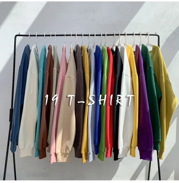 LEGIBLE 2025 Autumn Winter Woman's Hoodies Oversize Female Loose Solid Thicken Fleece Warm Women Sweatshirts Lady