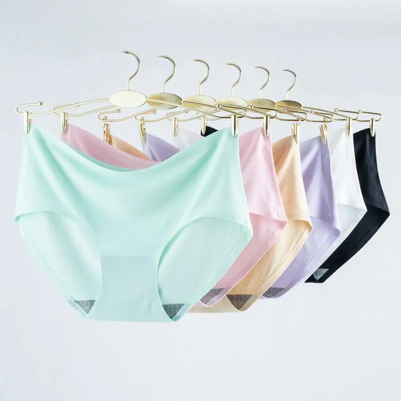 Seamless Panties Women Panties Sexy Female Underpants Briefs Invisible Pantys Solid Color Comfort Intimate Lingerie