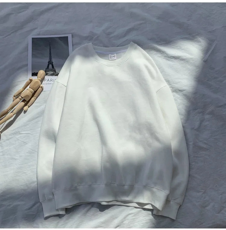 LEGIBLE 2025 Autumn Winter Woman's Hoodies Oversize Female Loose Solid Thicken Fleece Warm Women Sweatshirts Lady