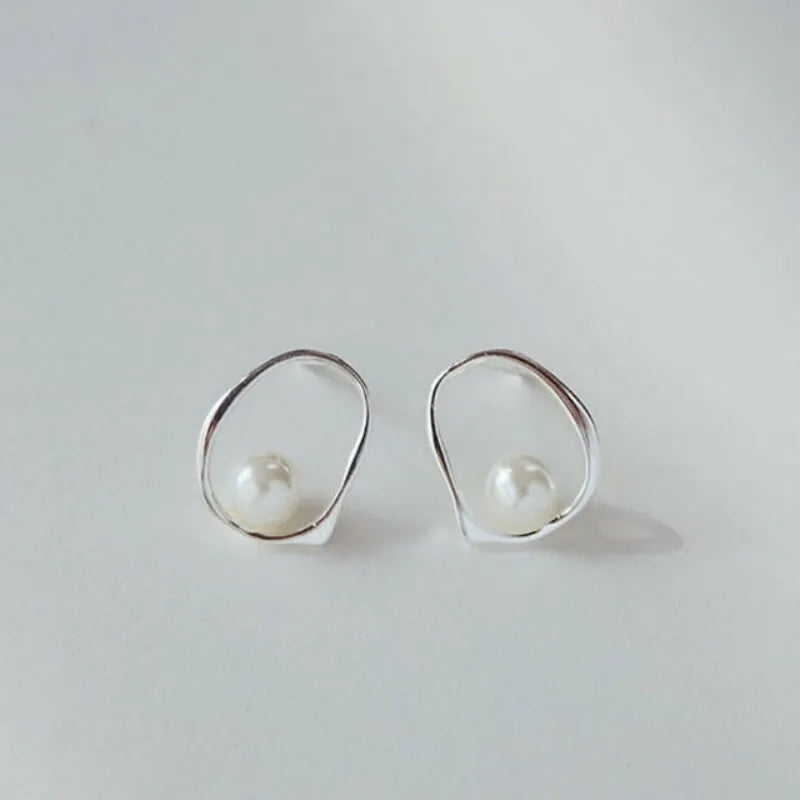 BF CLUB 925 Sterling Silver Gold Leaf Earrings For Women Trendy Earring Jewelry Prevent Allergy Party Accessories Gift