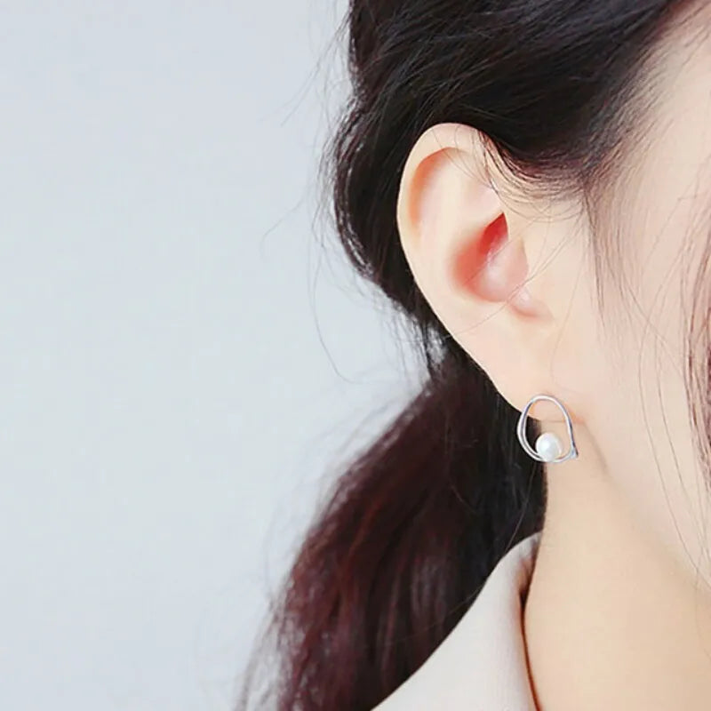 BF CLUB 925 Sterling Silver Gold Leaf Earrings For Women Trendy Earring Jewelry Prevent Allergy Party Accessories Gift