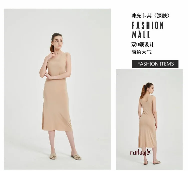 M-5XL Plus Size Nightgowns Women Sexy Ice Silk Nightdress Seamless Vest Long Dress Summer Female Nightshirt Vestidos Mujer
