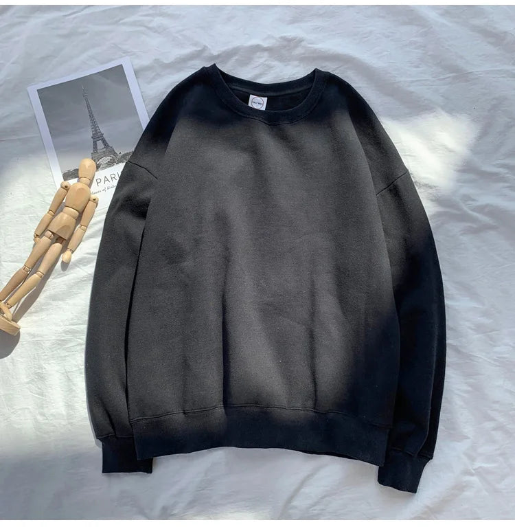 LEGIBLE 2025 Autumn Winter Woman's Hoodies Oversize Female Loose Solid Thicken Fleece Warm Women Sweatshirts Lady
